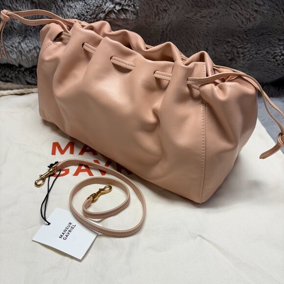 Mansur Gavriel Circle Bag Blush Blair Mansur Gavriel Bloom Leather